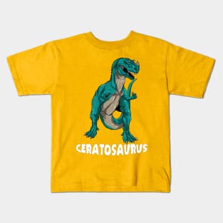 Ceratosaurus Dinosaur Design Kids T-Shirt